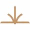 Ekena Millwork Redmond Smooth Timber Gable Bracket, Western Red Cedar, 96"W x 56"H x 1 1/2"D x 5 1/2"F, 14/12 Pitch GBW096X56X0206RED00SWR - alternate 1